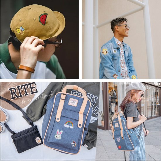 Rainbecom - Emblème de repassage 60 pièces - Patchs