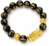 Feng Shui Pixiu Gold Wealth Bracelet -  Attracts Wealth - Geluksbrenger armband-
