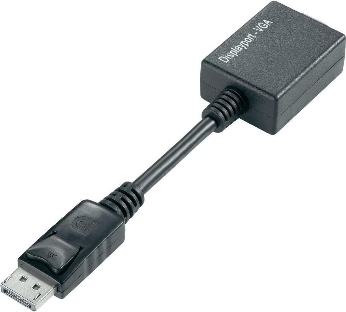 Techly DP - VGA M/F 0,07 m DisplayPort 2 x VGA (D-Sub) Zwart