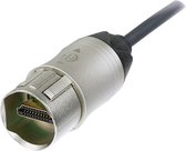 Neutrik HDMI Aansluitkabel HDMI-A stekker, HDMI-A stekker 3.00 m Nikkel NKHDMI-3 Monteerbaar HDMI-kabel