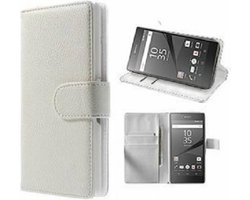 Sony Xperia Z5 Premium Hoesje Met Pasjeshouder Bookcase Wit