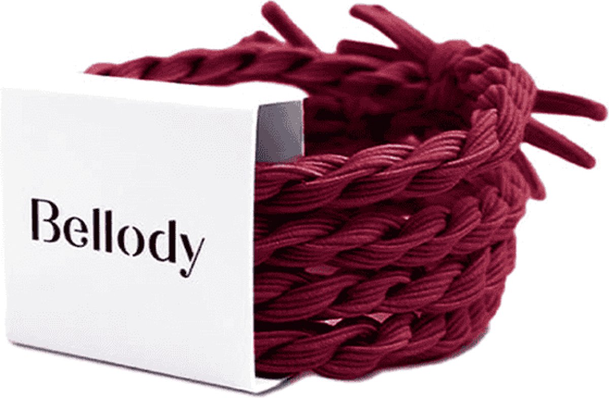 Bellody - Haargummie Elastiek - Bordeauxrood