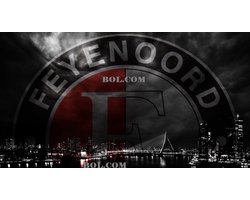 FEYENOORD-Rotterdam Metalen Wandbord, Maat: 30x20 cm - MUURPLAAT - VINTAGE - RETRO - HORECA- BORD-WANDDECORATIE -TEKSTBORD - DECORATIEBORD - RECLAMEPLAAT - WANDPLAAT - NOSTALGIE -CAFE- BAR -MANCAVE- KROEG- MAN CAVE