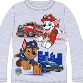 Paw Patrol Chase Marshall - Kinder T-shirt - Lange Mouw - Bovenstuk - Maat 128 CM - Kindermode Paw Patrol Nickelodeon T-Shirts