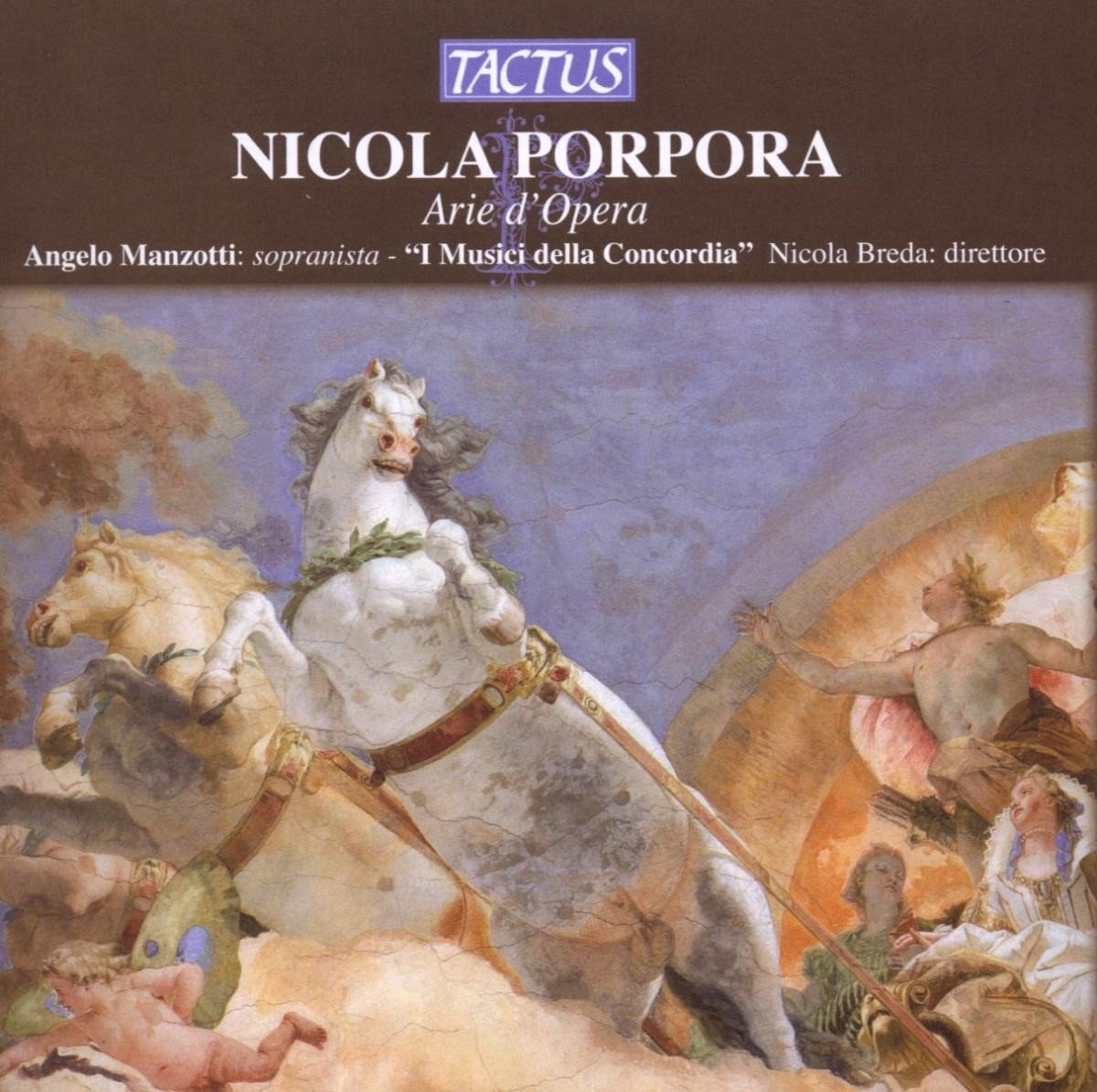 Angelo Manzotti, I Musici Della Concordia, Nicola Breda - Porpora: Arie D'Opera (CD)