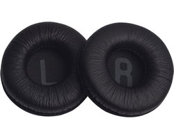 WiseGoods Premium Oorkussens Geschikt Voor JBL Tune 600 - T450 T450BT T500BT JR300BT - Koptelefoon Kussen - Leder Design - Zwart