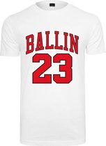 Mister Tee - Ballin 23 Heren T-shirt - XS - Wit