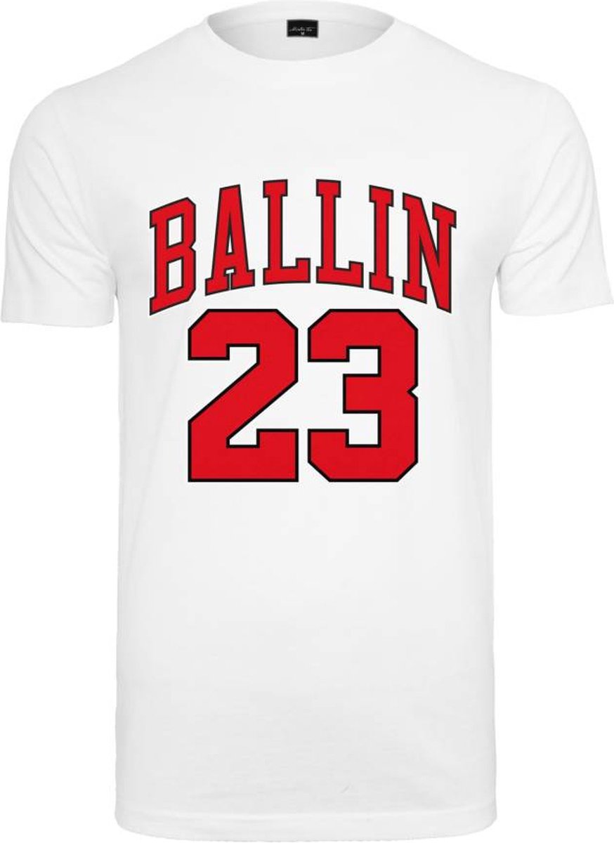 Mister Tee Ballin 23 Heren Tshirt XS Wit