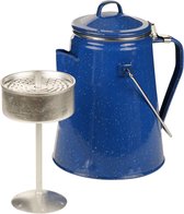 Emaille Koffie Percolator -Blauw