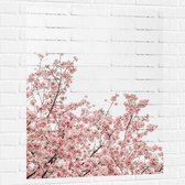Muursticker - Roze Sakura - 75x100 cm Foto op Muursticker