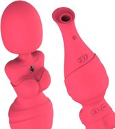 Clitoris vibrator met zuigen en stimulator | Luchtdrukvibrator en stimulator | valentijnscadeau voor haar| clitoris masturbator |Luchtdruk Vibrator | Clitoris Stimulator | Clitoris zuiger |Clitoriszuiger | Seksspeeltjes Voor Vrouwen|tepel stimulator