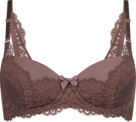 Hunkemöller Dames Lingerie Voorgevormde beugel bh Daisy - Bruin - maat C85