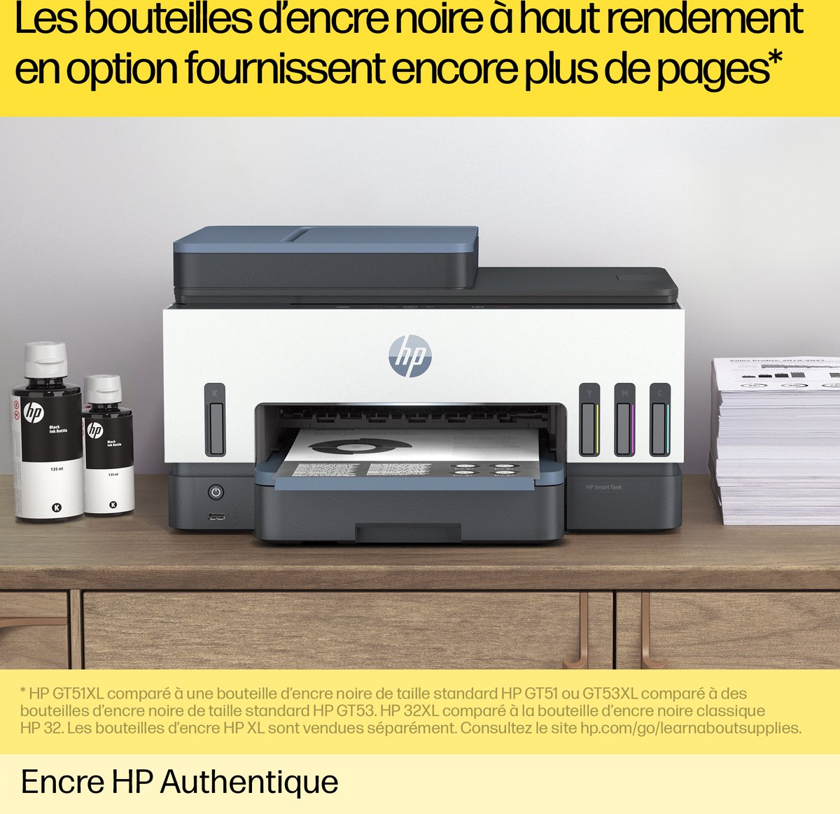 HP 300 Cartouche d'Encre Noire Authentique (CC640EE) : :  Informatique