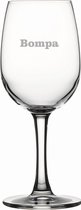 Witte wijnglas gegraveerd - 36cl - Bompa