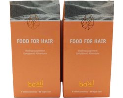 BA'SIL - Voedingssupplement - 2x Food For Hair (Women) - Kuur voor 3 maanden