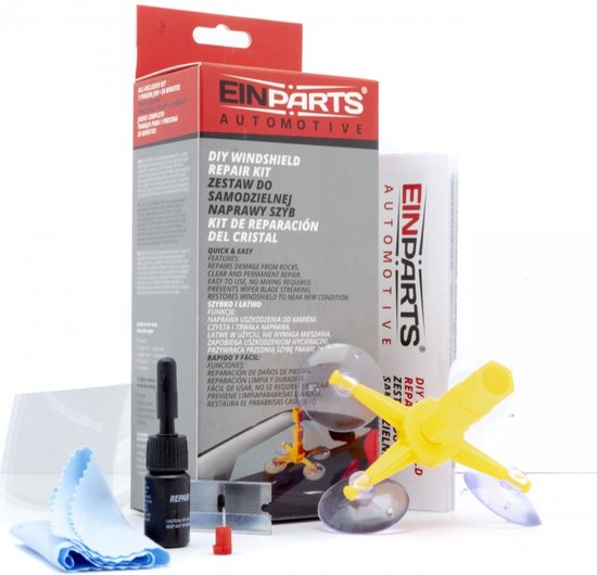 AutoRuit reparatie set met zuignap Autoruit ster reparatie