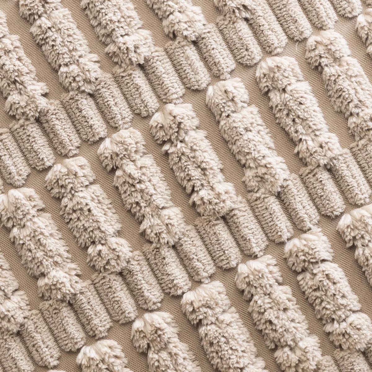Set van 2 Corduroy Kussenslopen - Decoratief en Zacht - 65x65 cm - Crème wit