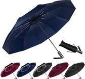 Paraplu, stormbestendig, compacte zakparaplu, automatische op- en sluitmechanisme, geschikt voor heren en dames