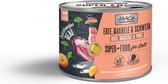 MAC's Superfood Kattenvoer Fijnproever Natvoer Blik - Eend, Makreel & Varkensvlees 6x 200g - zeer hoog vleesgehalte van 96,8%