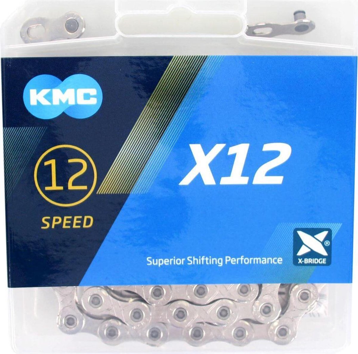 Ketting 12 speed KMC X12 126 schakels - zilver