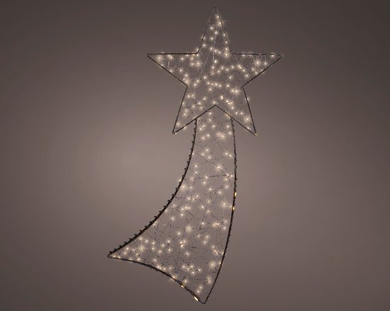 Étoile filante à LED guirlande lumineuse de Noel blanc chaud  extérieur/intérieur