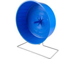 Duvoplus - Speelgoed Voor Dieren - Knaagdier - Looprad Plastiek L - Ø30cm Blauw - 1st
