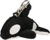 Pluche orka knuffel sleutelhanger 6 cm - Speelgoed dieren sleutelhangers