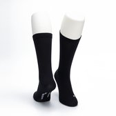 WeirdoSox - Chaussettes de compression - Hauteur mollet - Bas de maintien pour femmes et hommes - 1 paire - Zwart 39/42 - Idéal comme bas de compression pour la course à pied - Bas de compression pour avion