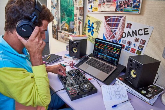 Hercules DJMonitor 42 - DJ Speakerset - Zwart - 2 x 20 watt RMS - Hercules