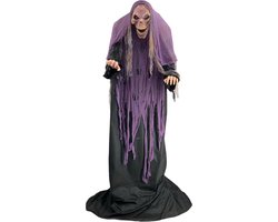 foto van Gebocheld Horror Skelet Bewegend met licht en geluid | Halloween Skelet Bewegend