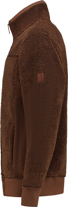 MGO Charles Cardigan - Cardigan polaire homme - Marron - Taille XL
