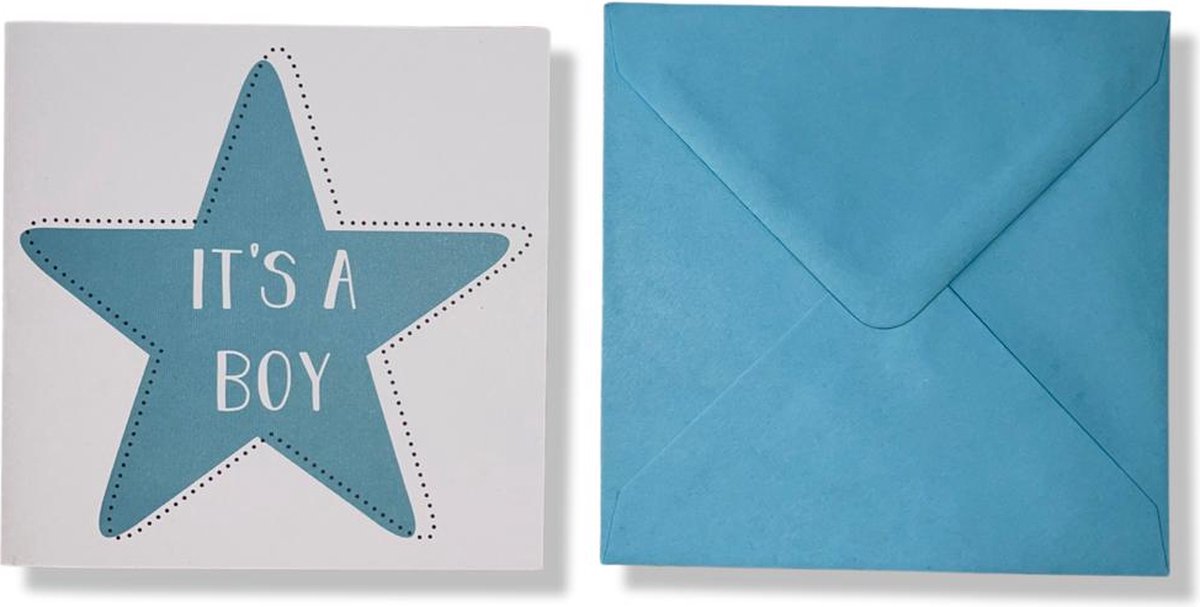 NAISSANCE - Set de 10 cartes de vœux pliées avec enveloppe - carte postale  - naissance