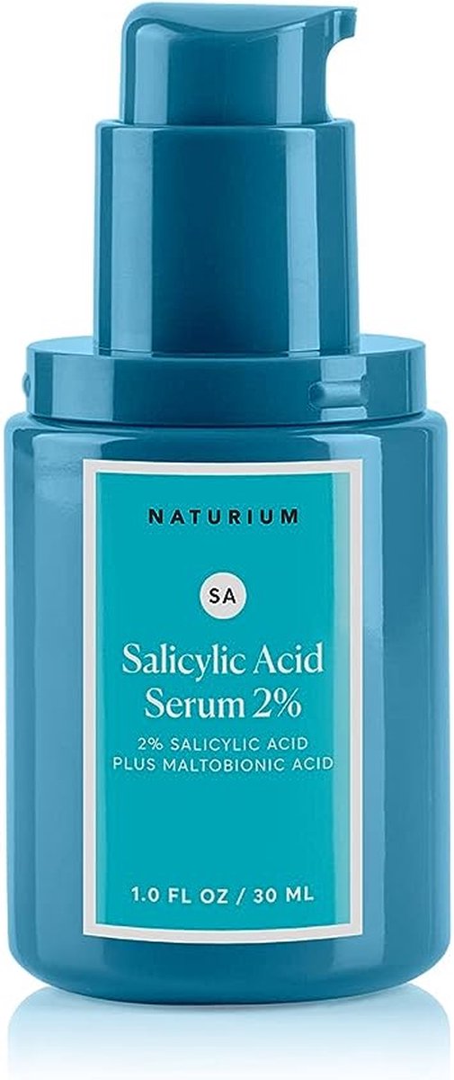 Naturium Salicylic Acid Serum 2% - Blemish treatment - Hyperpigmentatie - Donkere vlekken - Ongelijkmatige teint - Acne - Puistjes & Mee-eters - 30ml
