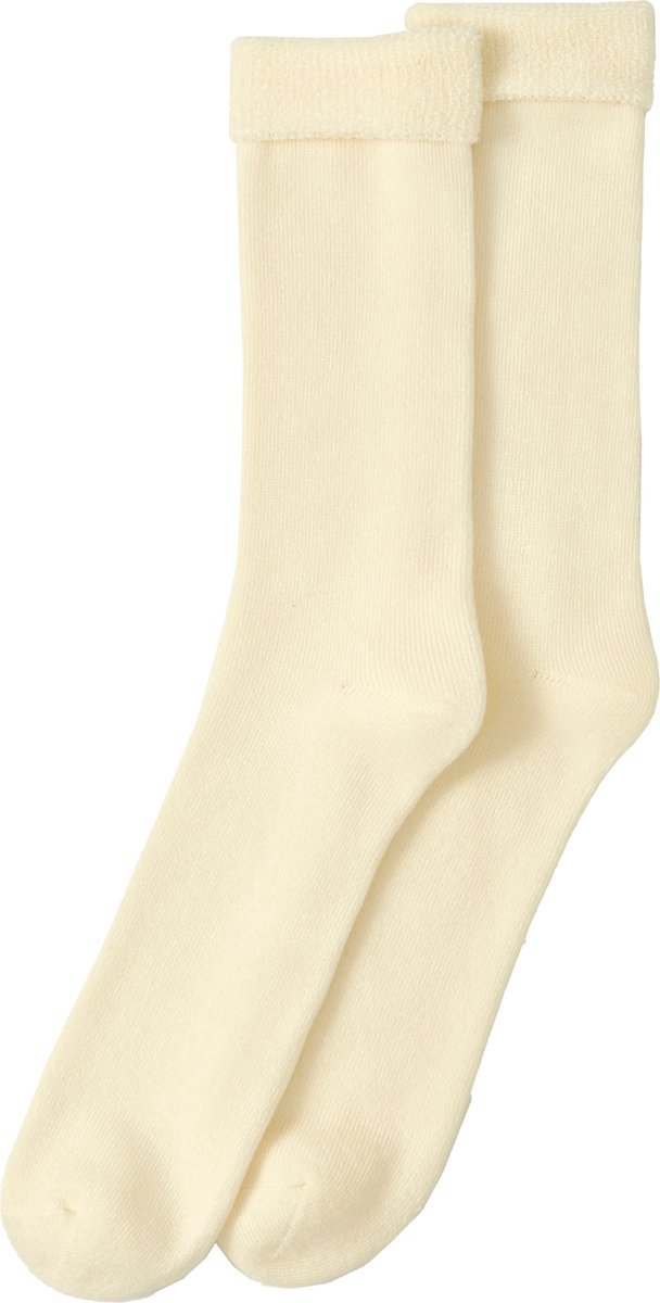Damart - 1 paar sokken in jersey/lustricot - Dames - Wit - 41/43