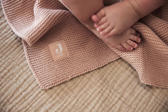 Jollein - Deken Ledikant 100x150cm Basic Knit - Dekentje Baby - Wild Rose van Jollein — afbeelding 5