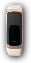 DrPhone ActiFit - Écran AMOLED 1,1'' - Tracker d'activité Extra léger - Montre avec 25 modes sportifs - Wit/ Rose