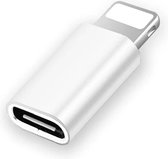 USB-C adapter - USB-C converter - USB-C naar Lightning verloop voor telefoons, tablets en andere apparaten te koppelen met lightning aansluiting - Wit