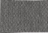 Set de table rectangulaire noir uni - texaline - 50 x 35 cm - Sous-alèses