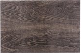 Rechthoekige placemat hout print walnoot - PVC - 45 x 30 cm - Onderleggers