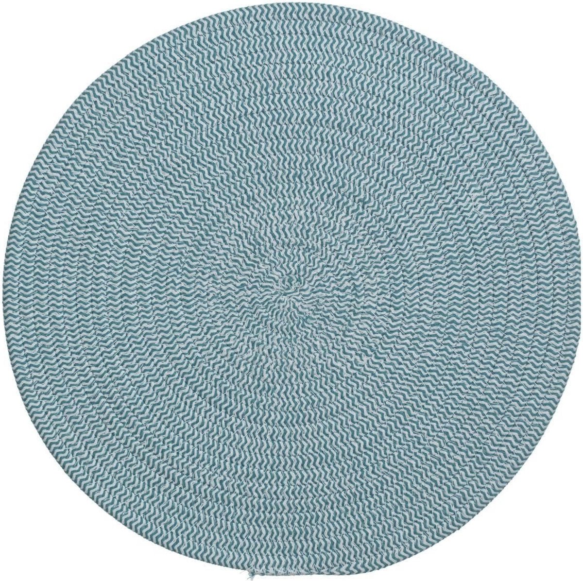 Ronde placemat groen - katoen - 38 cm - Onderleggers