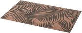 Rechthoekige placemat Palm grijs - linnen mix - 45 x 30 cm - Onderleggers