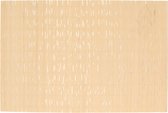 Set de 4 sets de table/serviettes en bambou - 45 x 30 cm - beige/marron