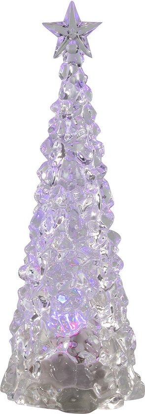 Foto: Svenska livingverlichte piramide kerstboom acryl 30 cm color changing