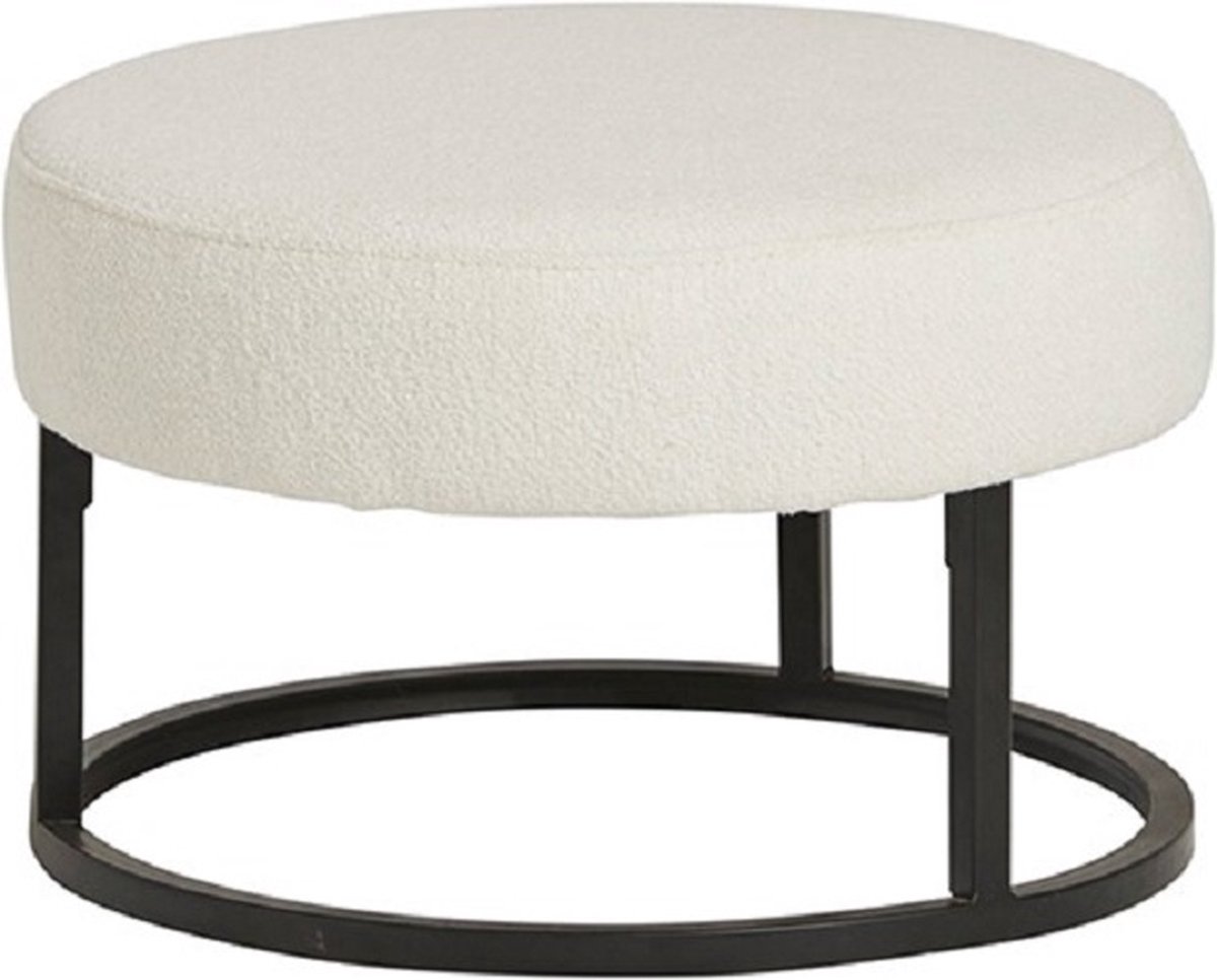 Escabel poef - Ø50 - Alpine - Ivory - Unique Collection