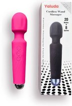 Yaluda® Wand Massager - Magic Wand Vibrator - Clitoris Stimulator - Vibrators voor Vrouwen Fluisterstil & Discreet Bezorgde - Erotiek - Sex Toys voor Koppels - Seksspeeltjes - Sex toys voor Vrouwen - Pink