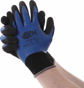 Magnetar Triton - Waterdichte Handschoenen - Veel Grip - Nauwsluitend - Waterdicht - Snijbestendig - Nylon en Latex - Zwart en Blauw
