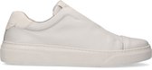 Manfield - Heren - Witte leren sneakers - Maat 42