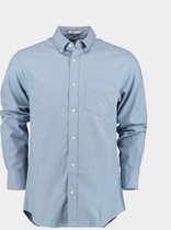 Gant - Flanel Overhemd Lichtblauw - Heren - Maat XL - Regular-fit
