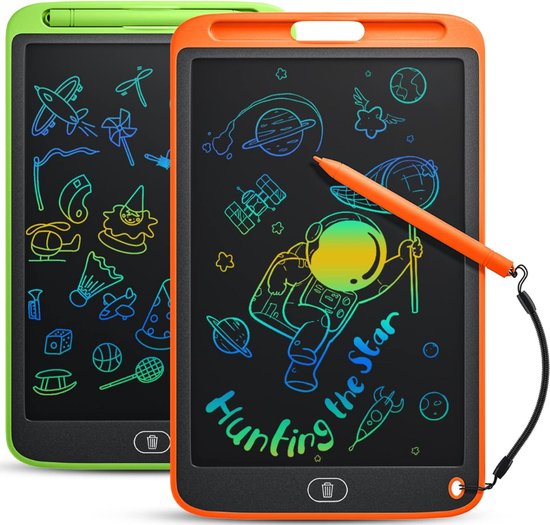 10 inch elektronisch notitieblok, LCD-tablet, tekenstempel, commerciële benodigdheden, hoge lamineertechnologie (zwart (met lederen hoes 10 inch elektronisch notitieblok, LCD-tablet, tekenstempel, commerciële benodigdheden, hoge lamineertechnologie (zwart (met lederen hoes