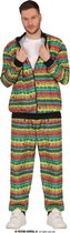 Guirca - Bob Marley & Reggae & Rasta Kostuum - African Tracksuit Proud Zanka Kostuum - Rood, Geel, Groen - Maat 48-50 - Carnavalskleding - Verkleedkleding